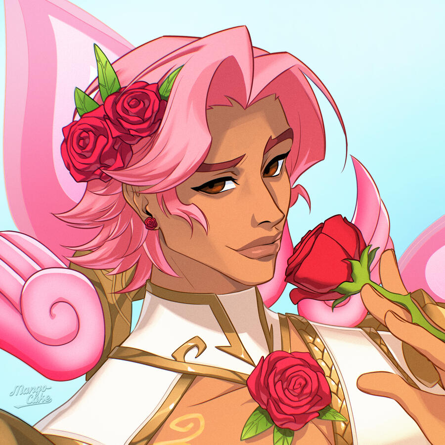 Digital portrait of Lifeweaver from Overwatch 2